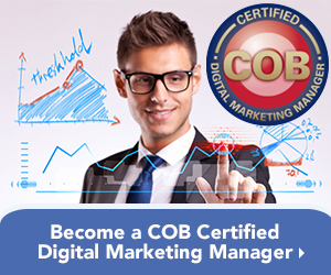 Become a COB Certified Digital Marketing Manager